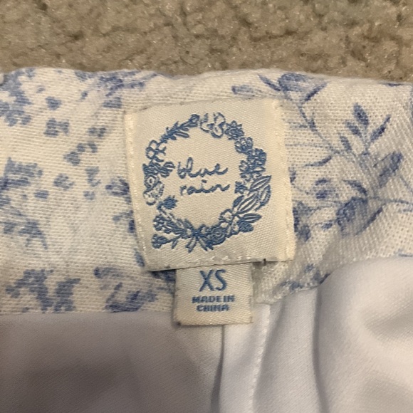 Xs blue and white mini skirt - Picture 3 of 3